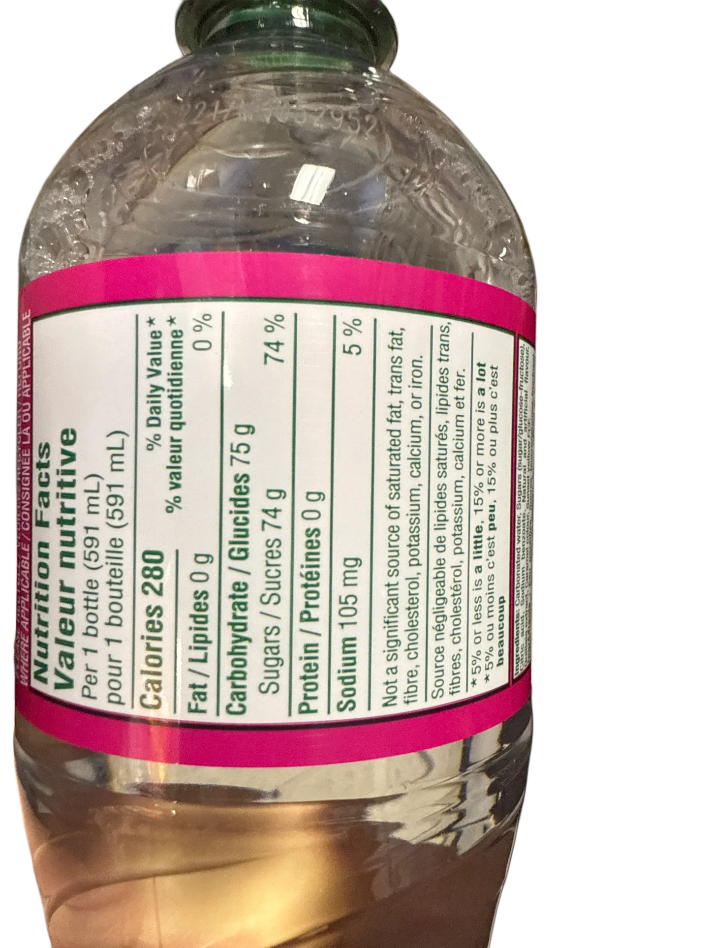 Crush Cream Soda Clear 500ML - Canadian Edition