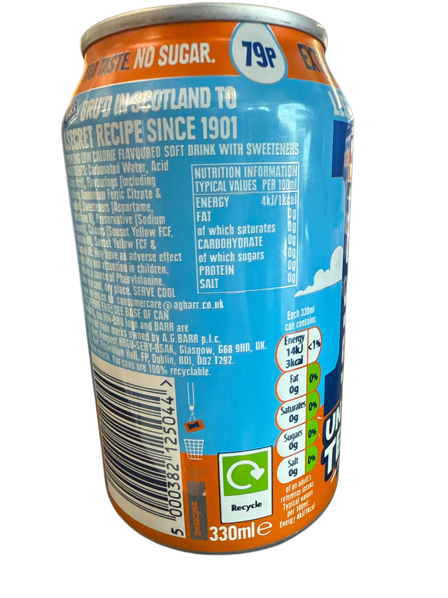 IRN BRU Xtra Unicorn Tears Limited Edition 330ML - U.K Edition