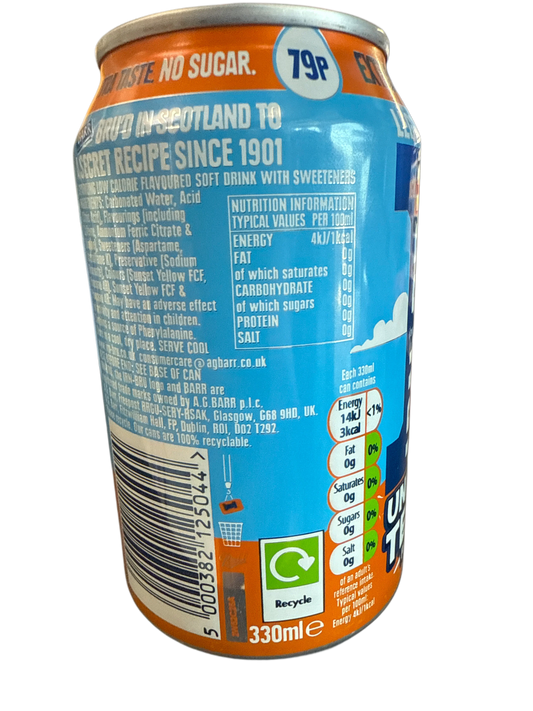 IRN BRU Xtra Unicorn Tears Limited Edition 330ML - U.K Edition