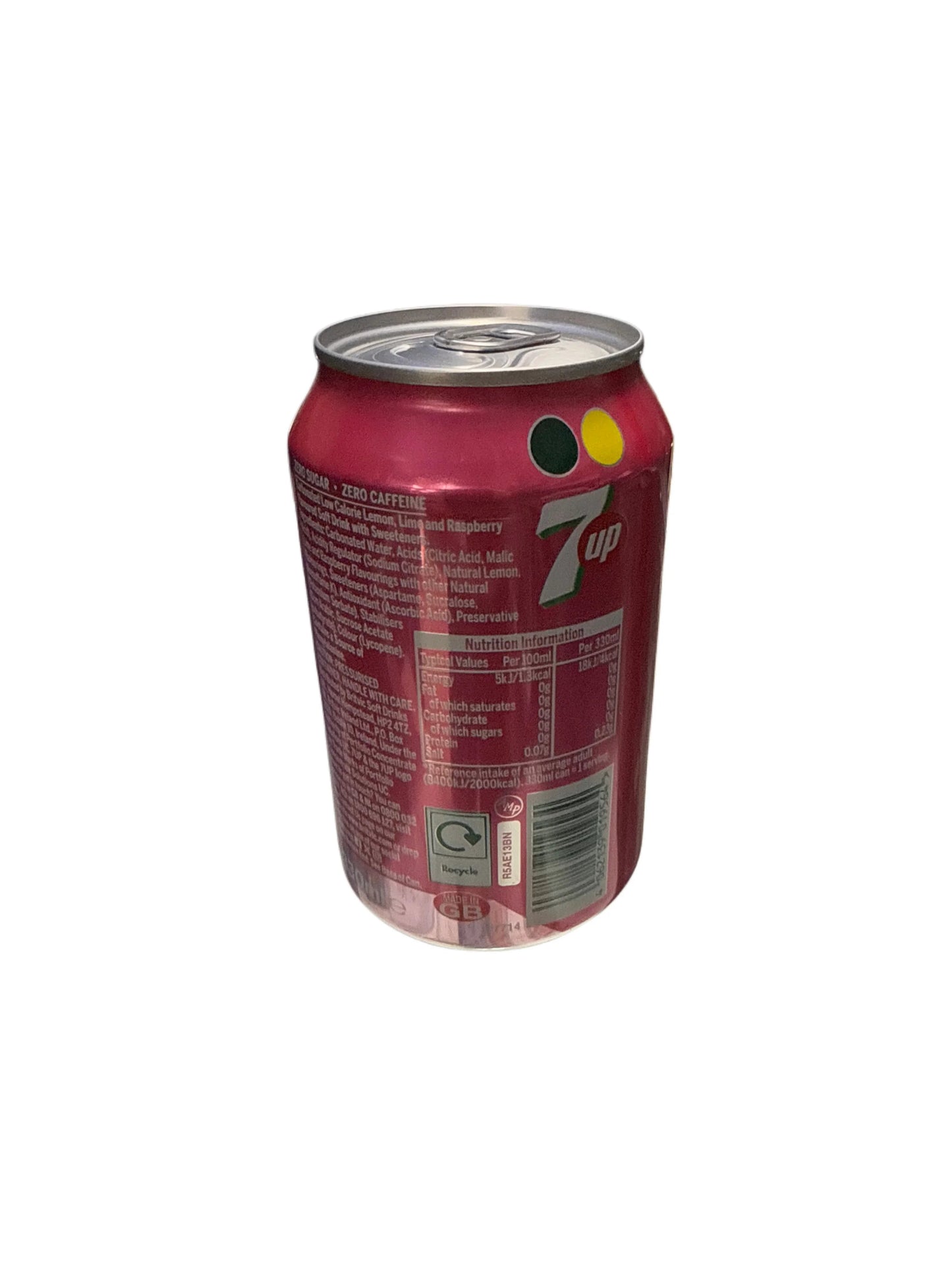 7UP Pink Lemonade 330ML - U.K Edition
