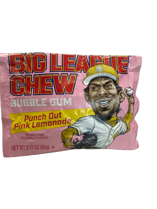 Big League Chew Punch Out Pink Lemonade 60G - U.S Edition