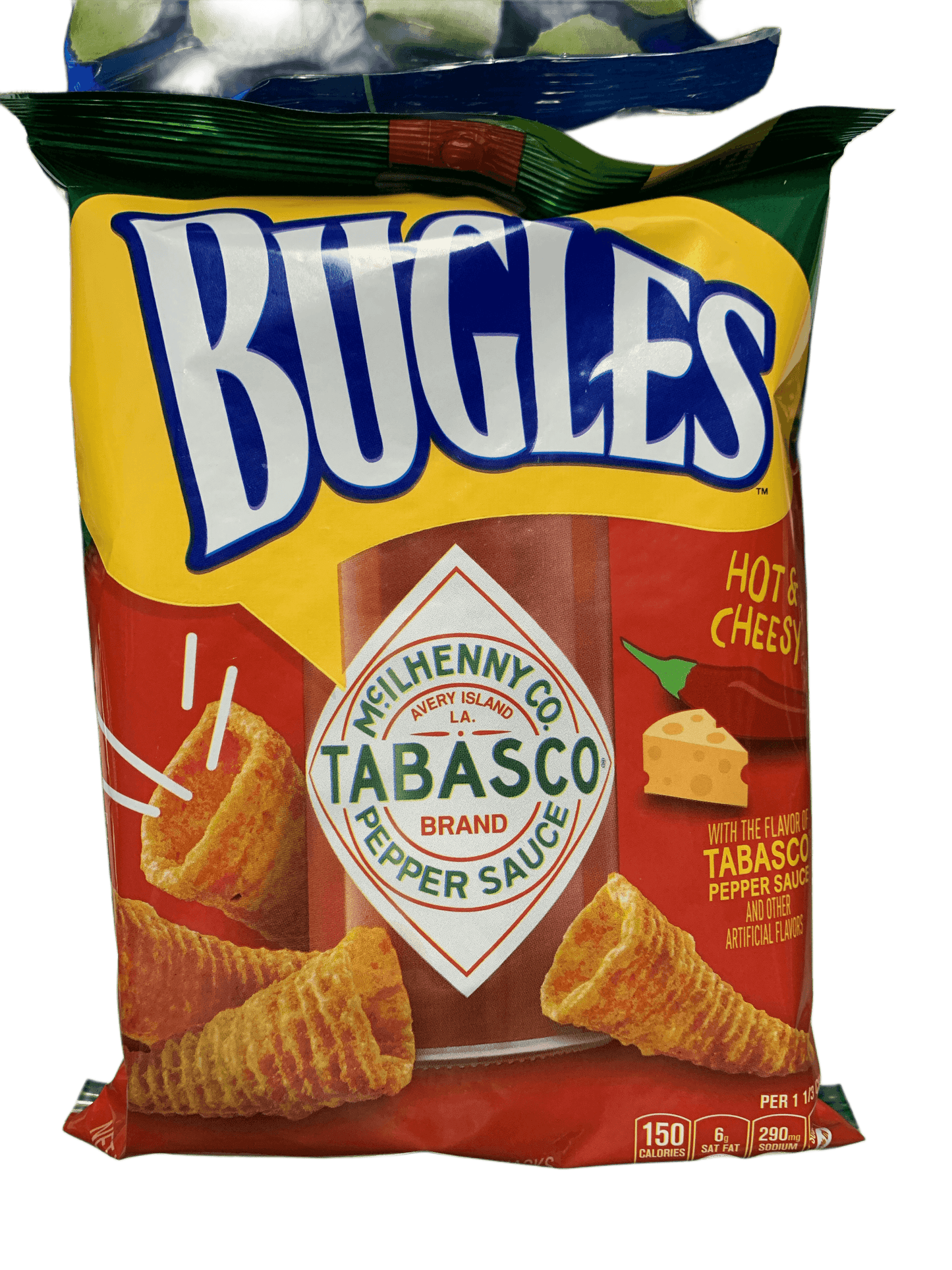 Bugles Hot and Cheesy Tobasco Flavour 85g - U.S Edition
