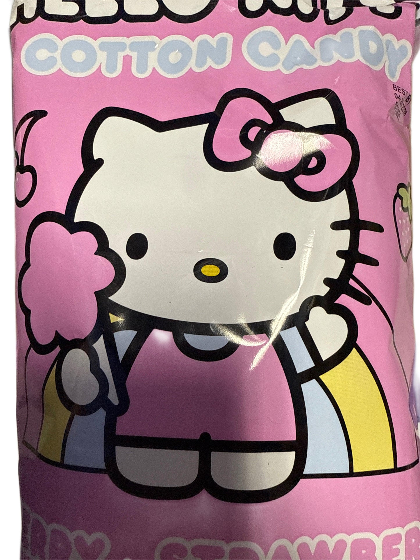 Hello Kitty Cherry Strawberry Flavoured Cotton Candy 88G - U.S Edition