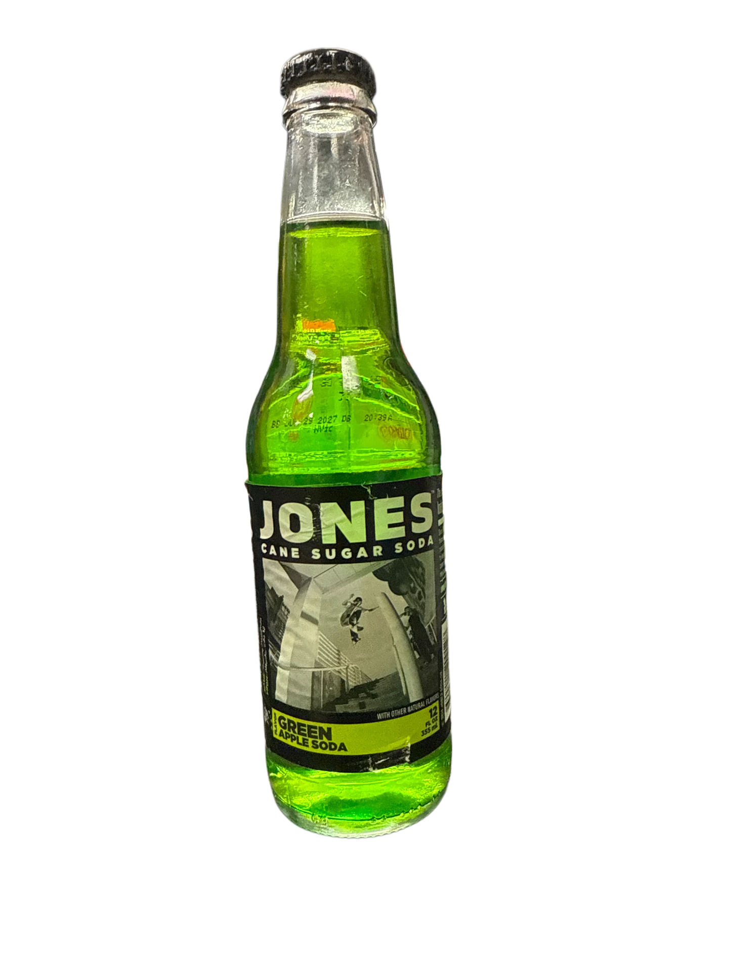 Jones Green Apple Soda Flavoured Glass Bottle 355ML - Canadian Edition