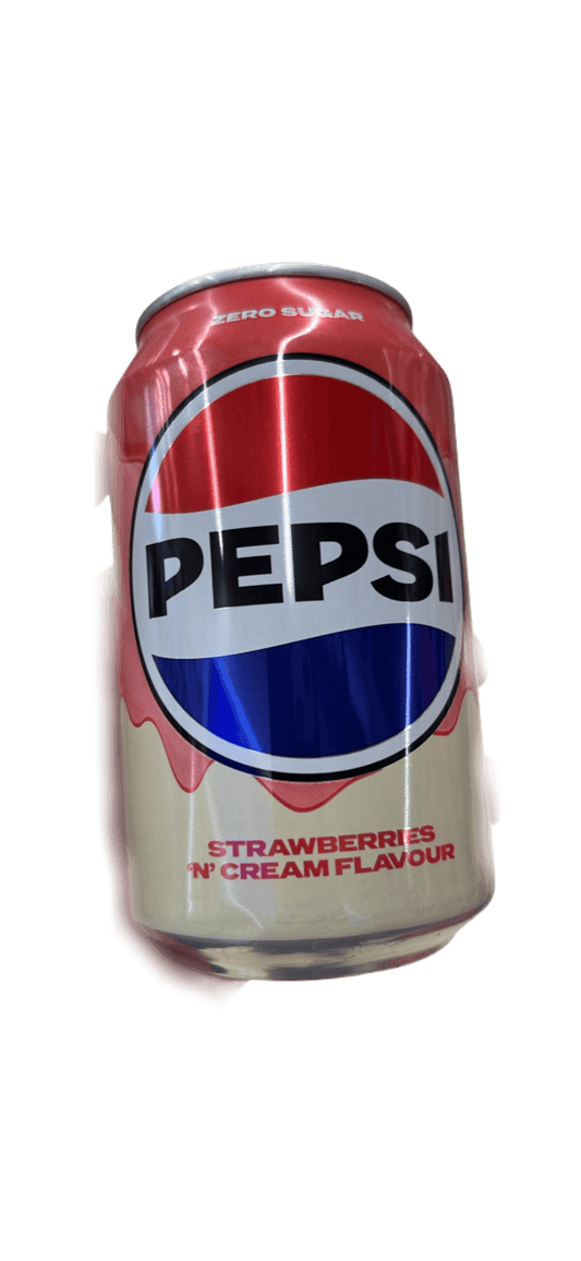 Pepsi Zero Sugar Strawberries N' Cream Can 330ML - U.K Edition