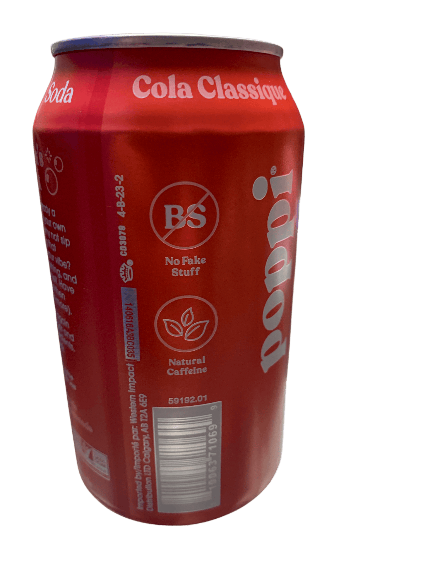 Poppi Classic Cola Soda 355ML - Canadian Edition