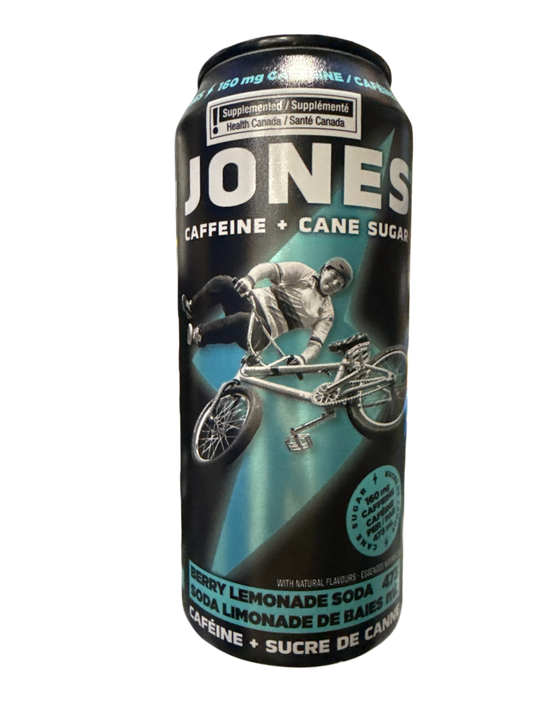Jones Berry Lemonade Soda Energy Drink 473ML - Canadian Edition