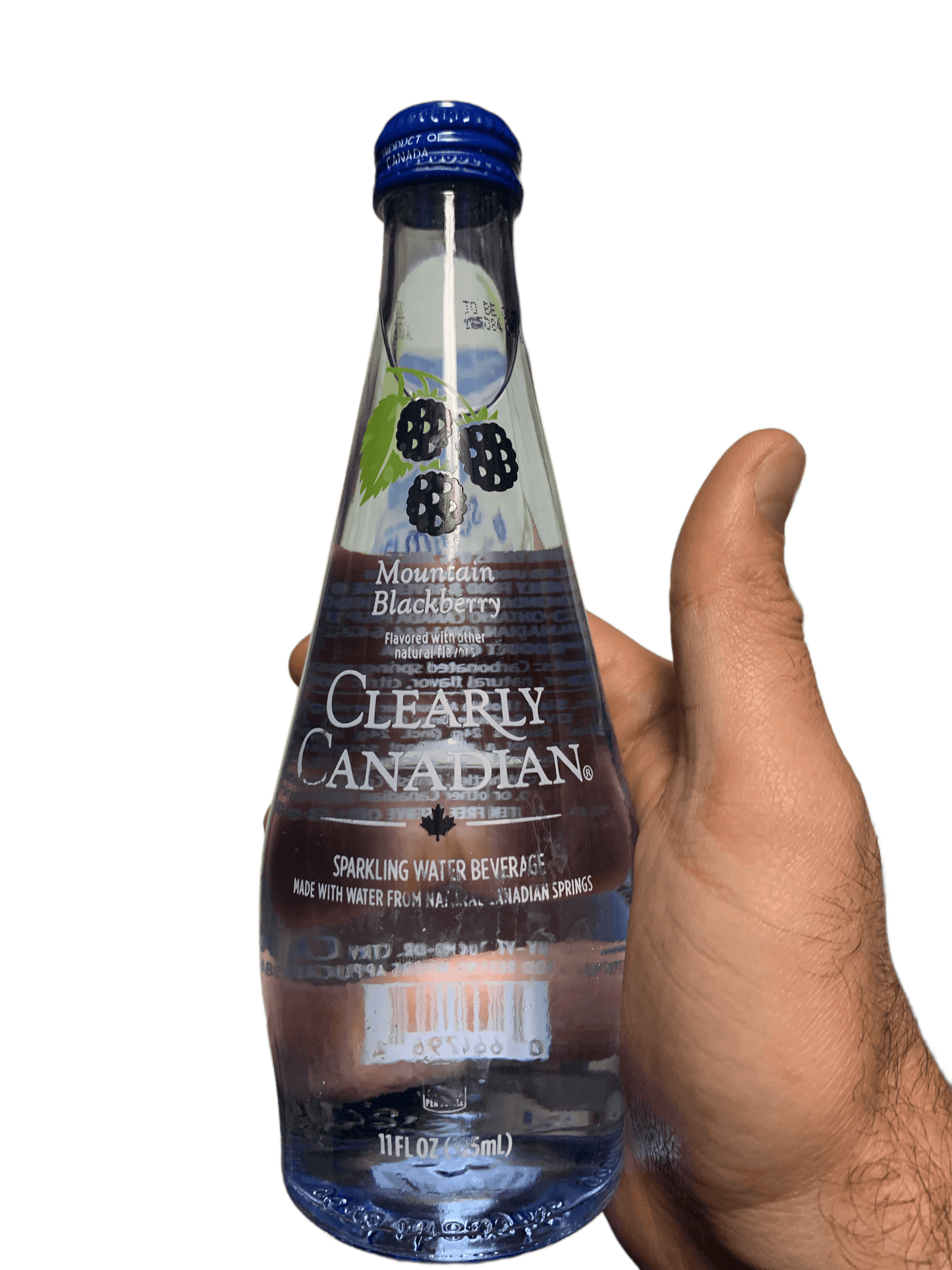 Clearly Canadian Sparkling Mountain Blackberry Bottle 325ML - Canadian Edition