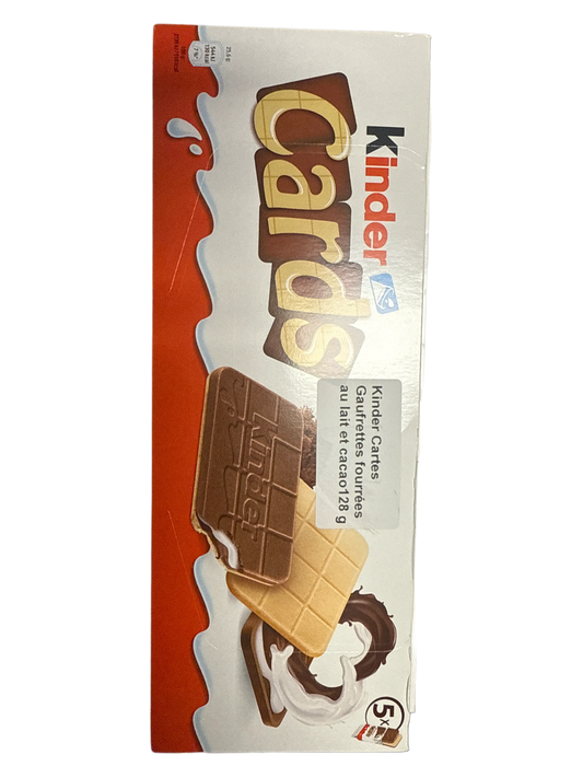 Kinder Cards Chocolate Wafer 128G - Swedish Edition