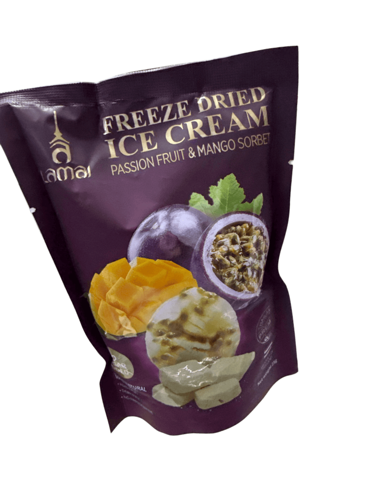 Freeze Dried Ice Cream Passion Fruit and Mango Sorbet 25G - Thailand Edition