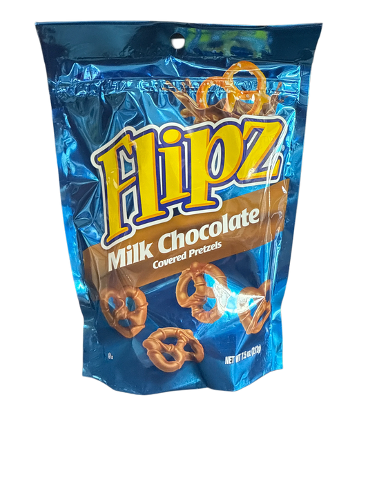 Flipz Milk Chocolate Covered Pretzels 212G - U.S Edition