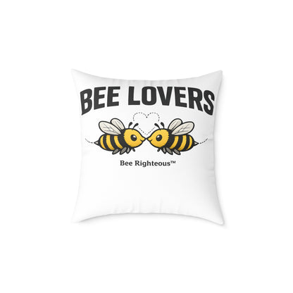 Valentine's Romantic Cute Square Poly Canvas Pillow - Jack Righteous