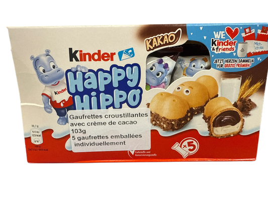 Kinder Happy Hippo Cocoa Wafer Chocolates 103G - German Edition