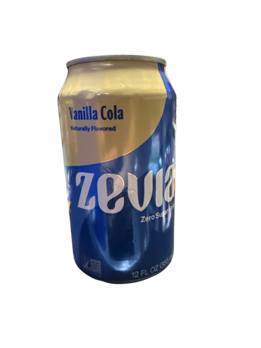 Zevia Zero Sugar Vanilla Cola Flavoured Soda 355ML - Canadian Edition