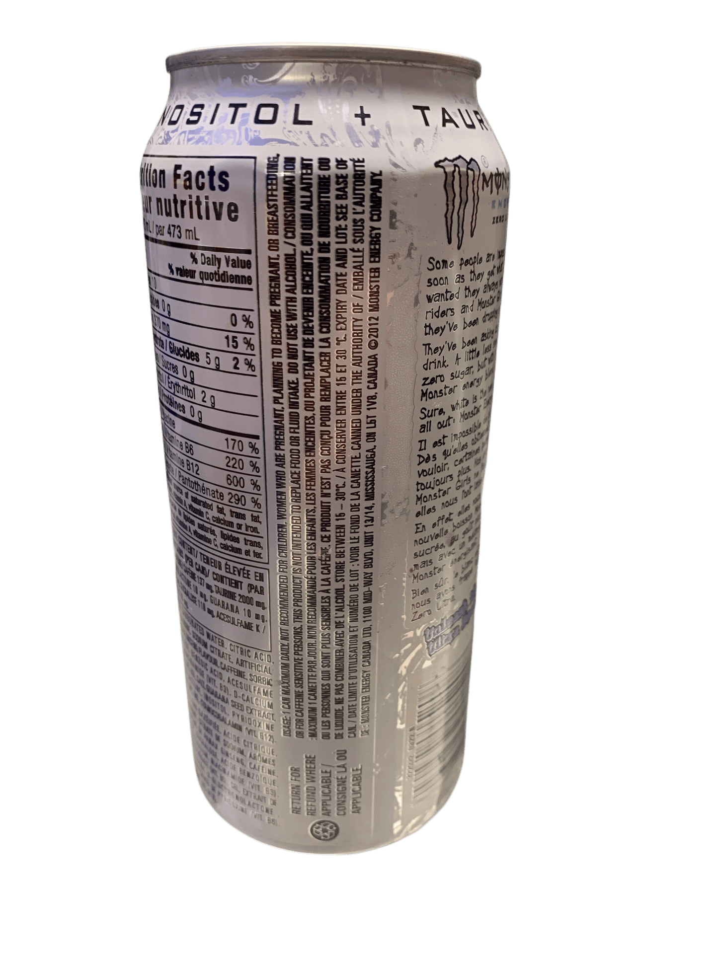 Monster Energy Ultra Zero Energy Drink 473ML - Canadian Edition