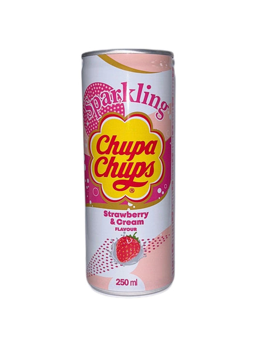 Chupa Chups Sparkling Strawberry & Cream 250ML