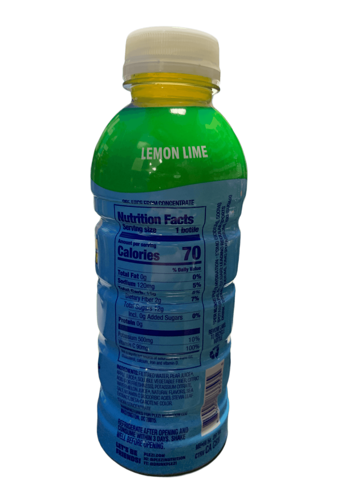 Plezi Hydration (Stephen Curry) Lemon Lime Flavour 500ML - U.S Edition