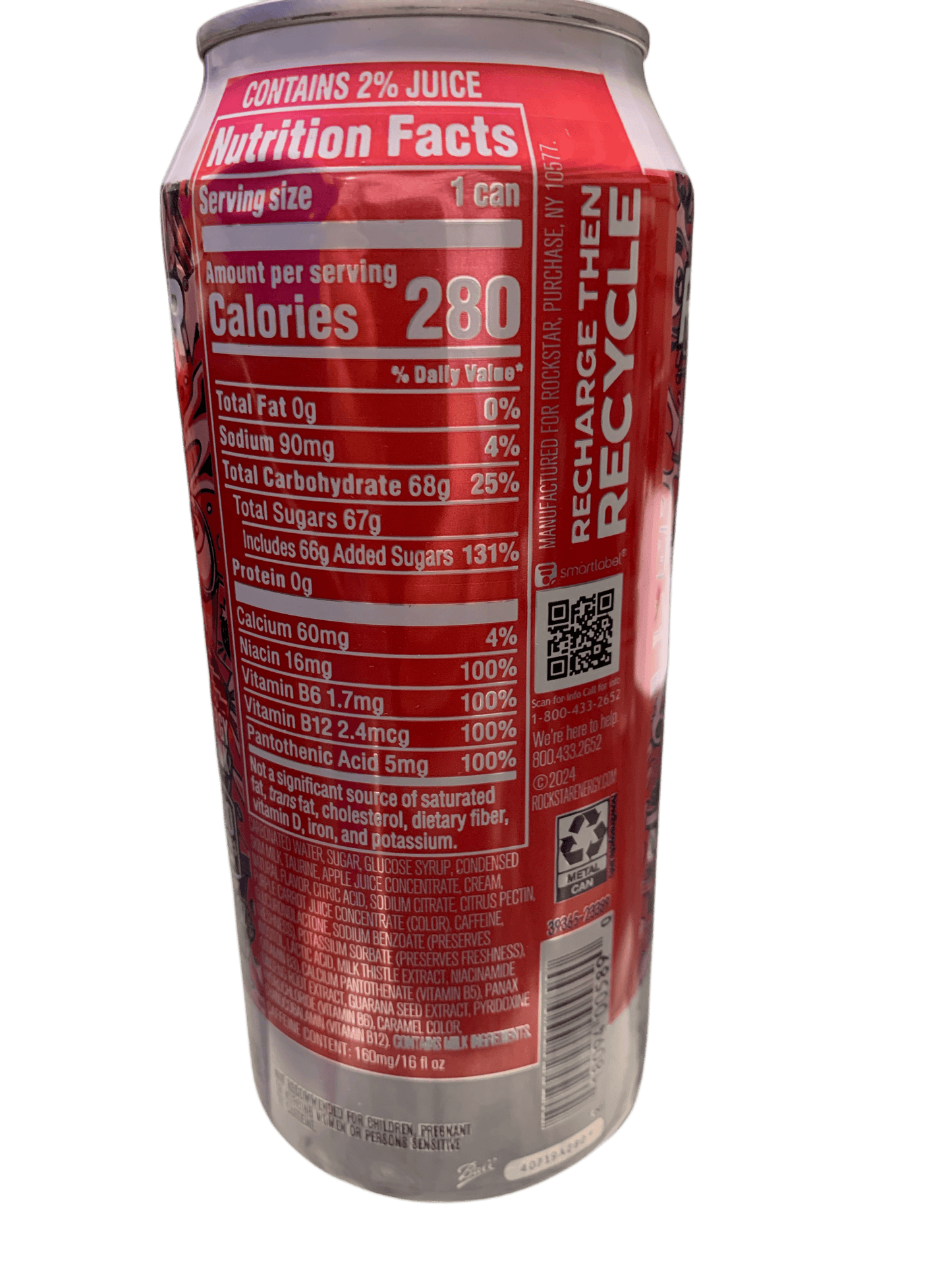 Rockstar Whipped Strawberry Energy Drink 475ML - U.S Edition