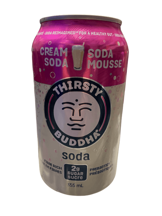 Thirsty Buddha Prebiotic Cream Soda Can 355ML - Canadian Edition