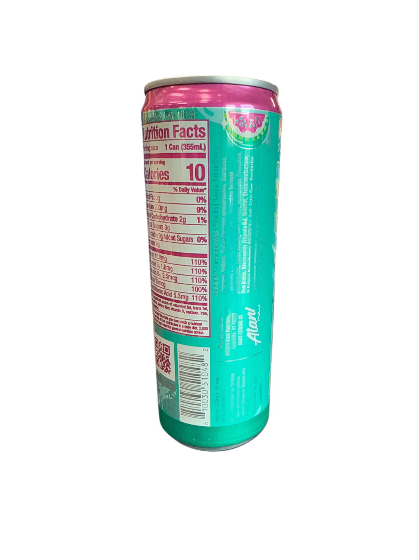 Alani Watermelon Wave Energy Drink 355ML - Green can - International Edition
