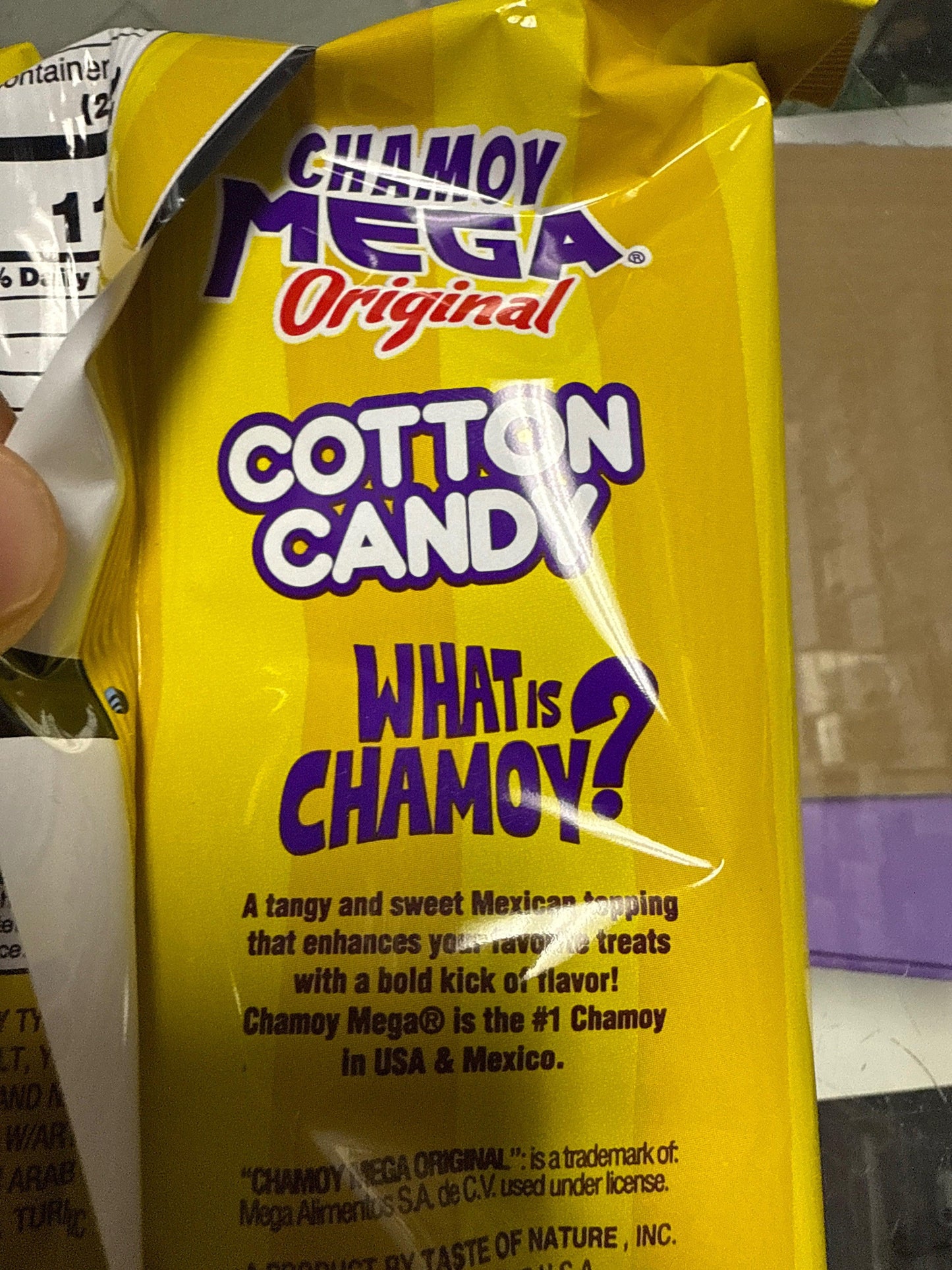 Chamoy Mega Original Mango-Chamoy Flavoured Cotton Candy 88G - U.S Edition