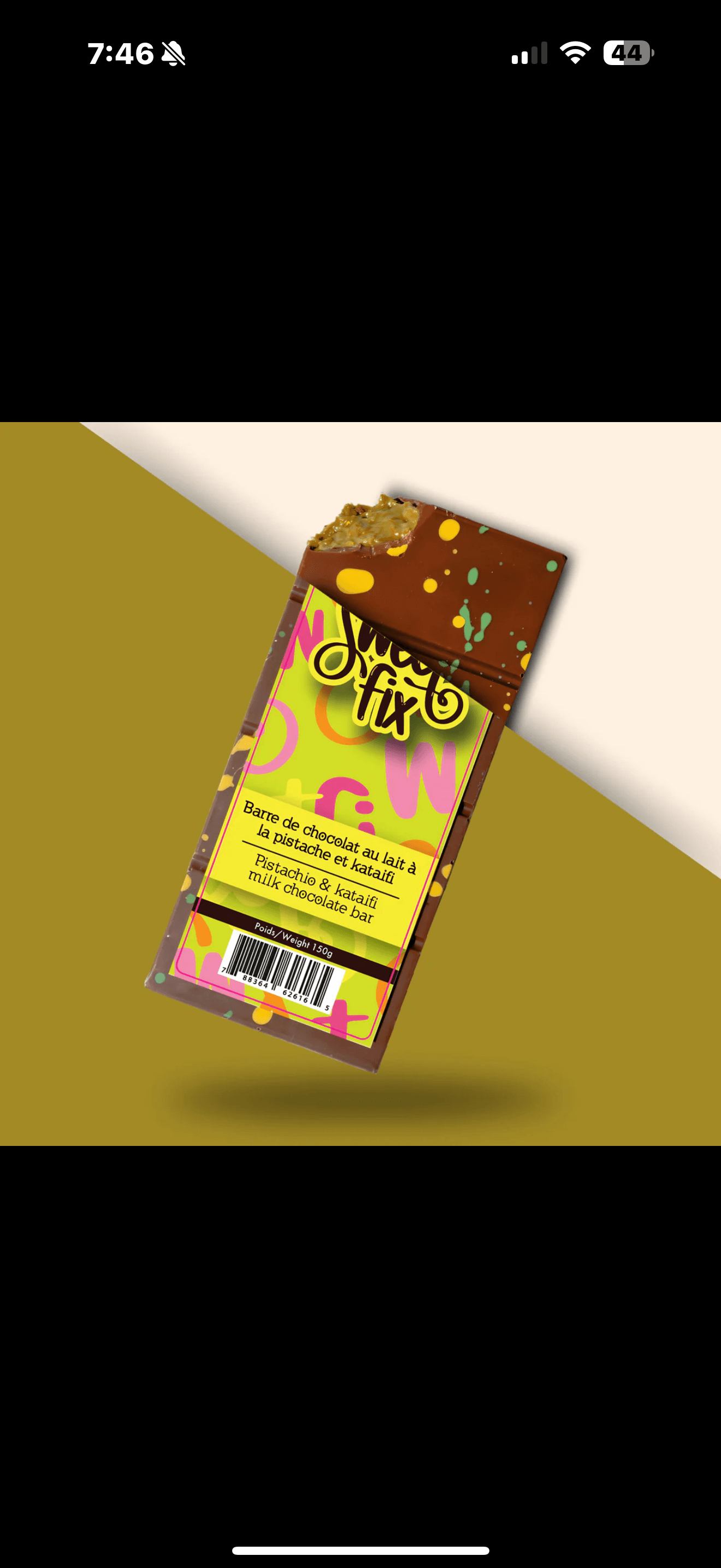 Sweet Fix Dubai Pistachio and Kataifi Milk Chocolate 140G - Canadian Edition