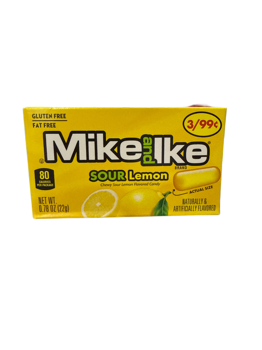 Mike and Ike Sour Lemon Flavour Candy 22G - U.S Edition