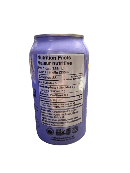 Sap Sucker Blackberry Sparkling Water Sweetened with Organic Maple Sap 355ML - Canadian Edition