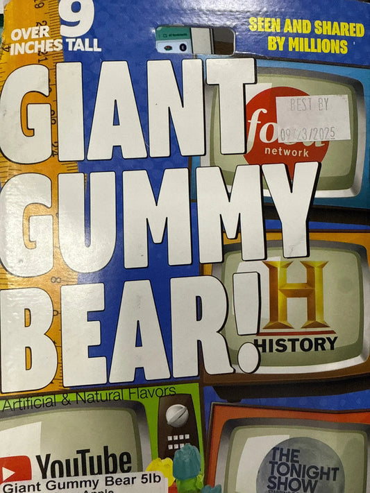 5 Pound Lime Flavoured Gummy Bear 2040G - U.S Edition