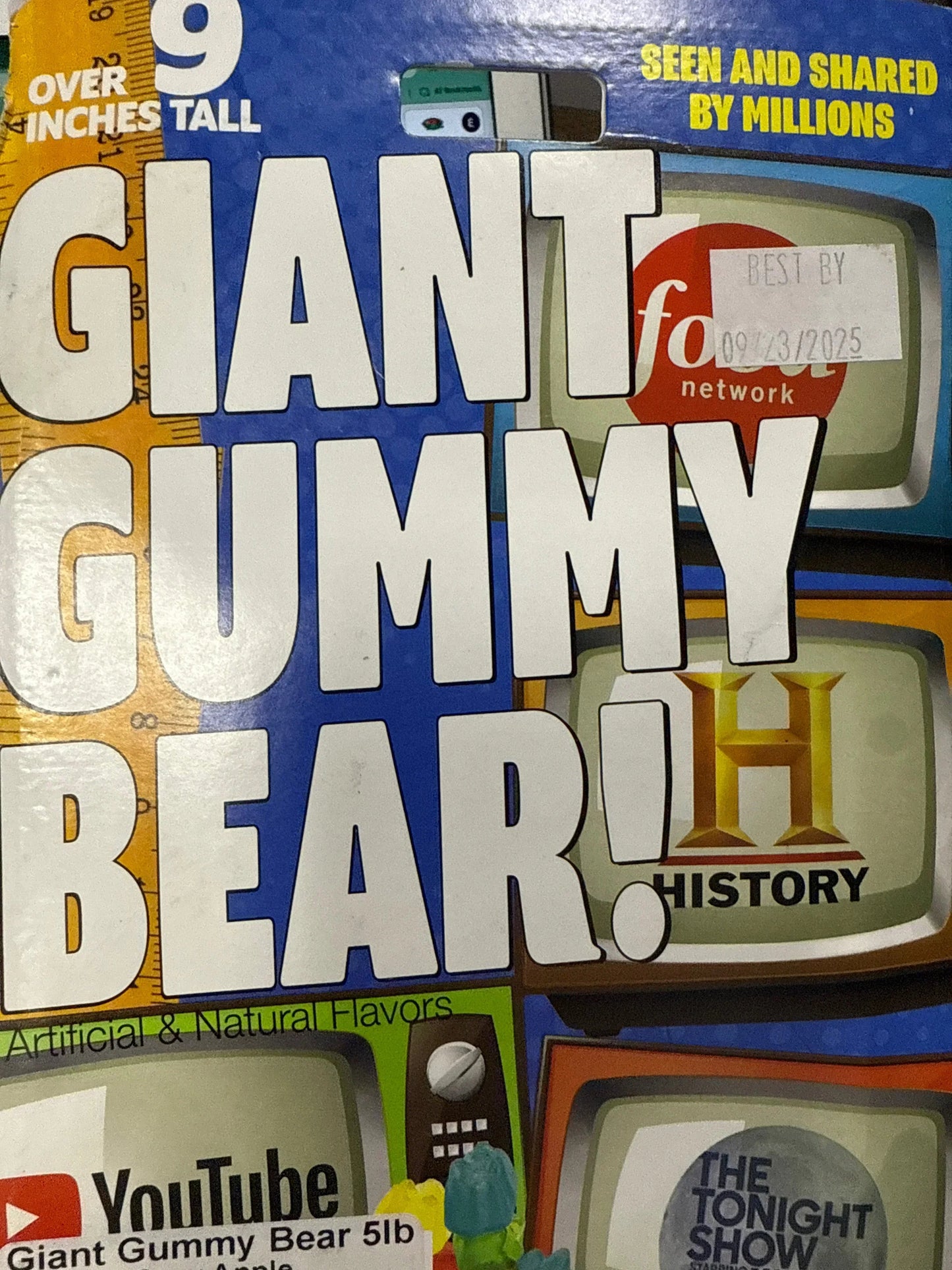 5 Pound Green Apple Flavoured Gummy Bear 2040G - U.S Edition