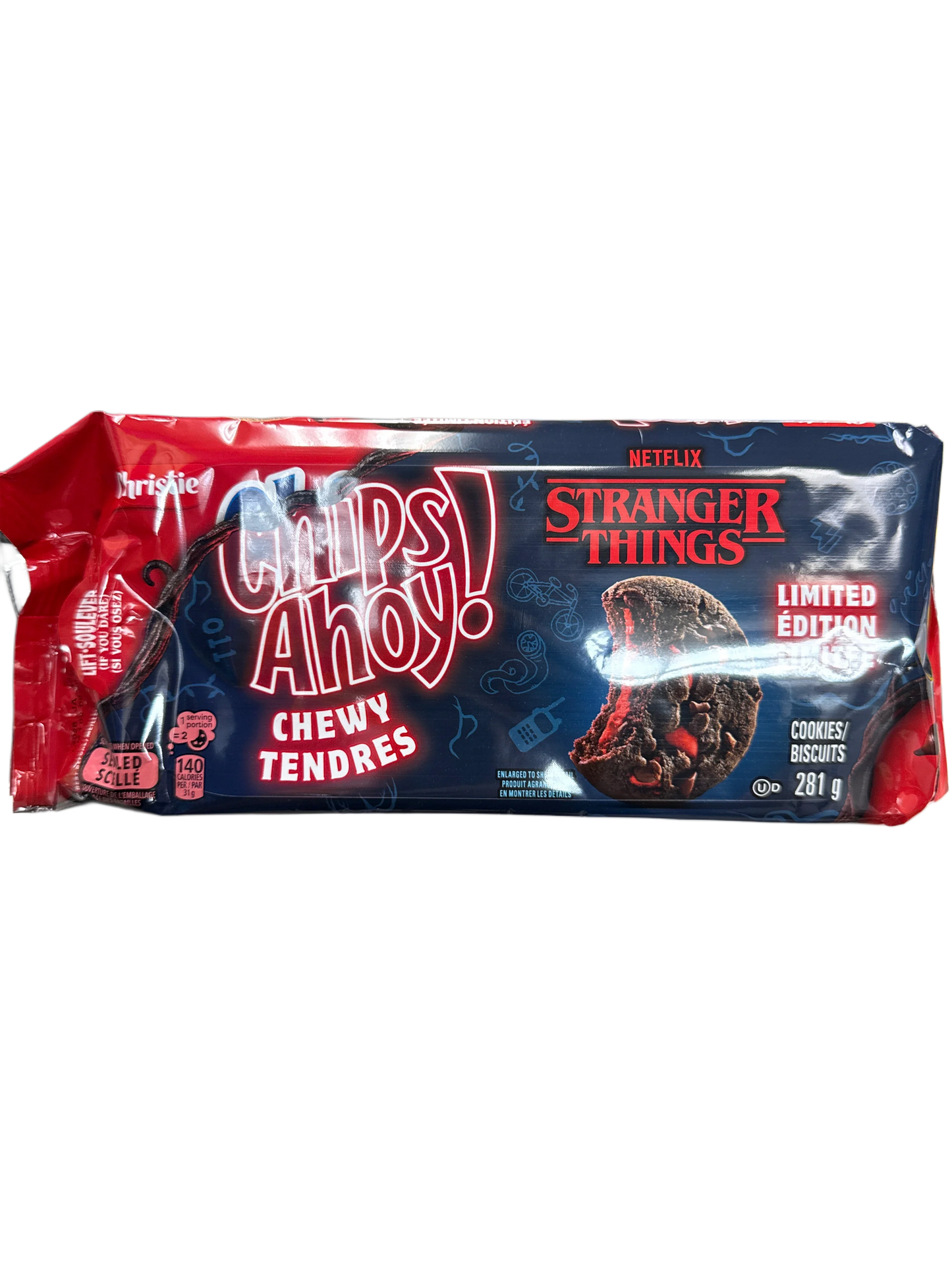 Chips Ahoy Chewy Limited Edition Stranger Things Halloween Cookies 281G - Canadian Edition