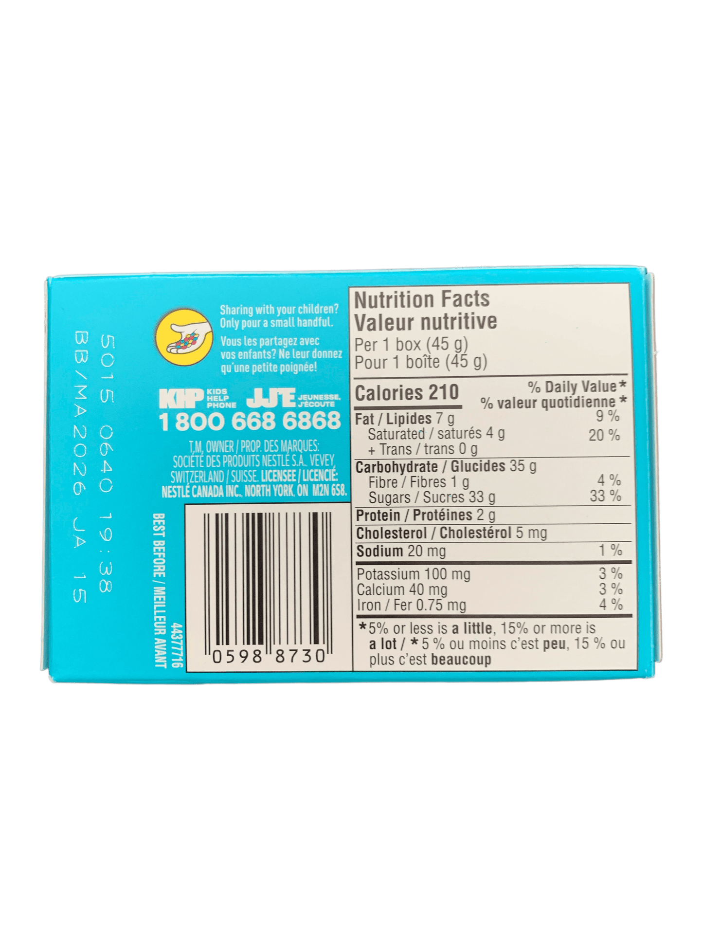 Smarties Birthday Cake 45G - Canadian Edition