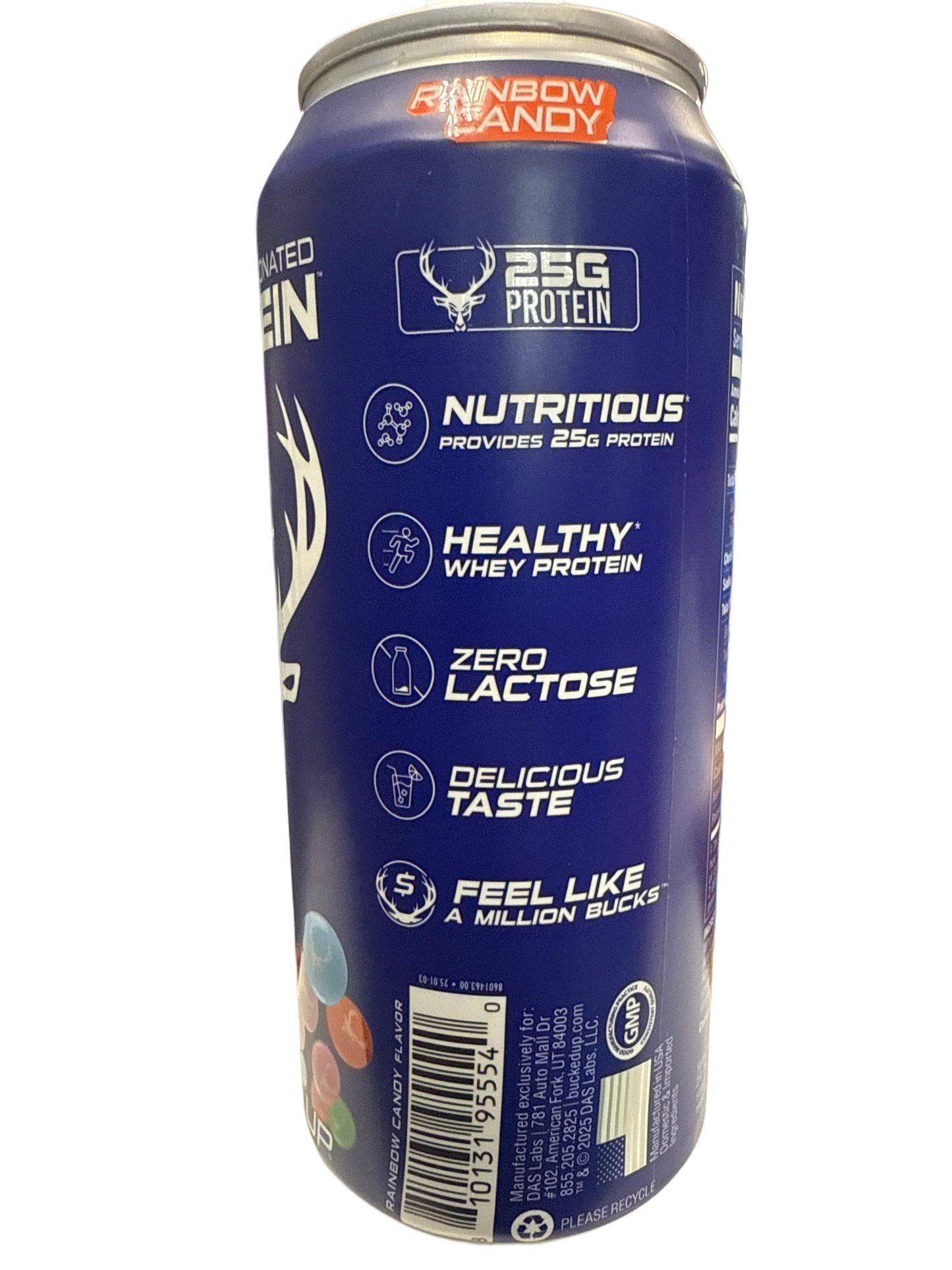 Bucked Up Lightly Carbonated Protein Rainbow Candy Flavoured 473ML - U.S Edition