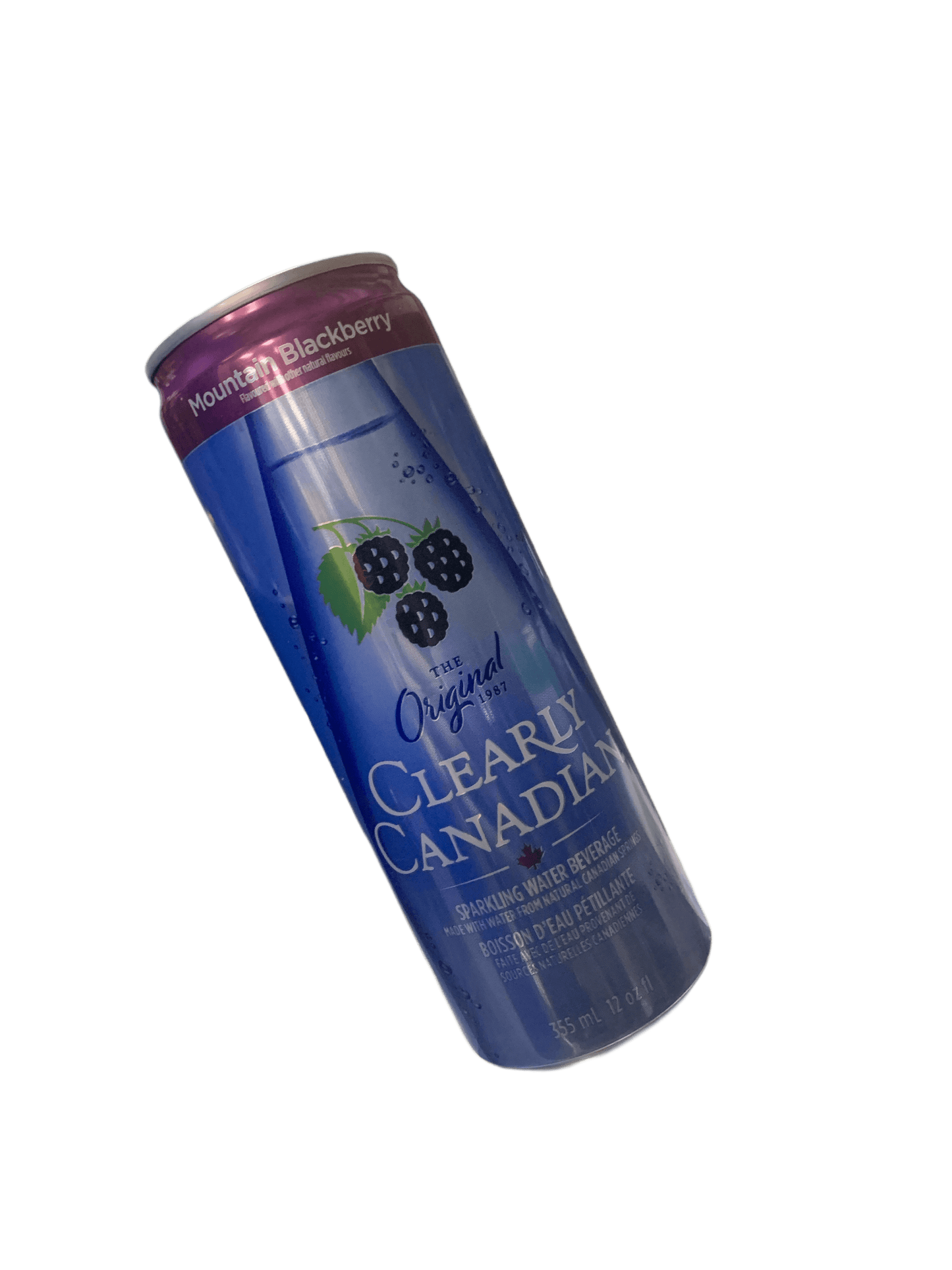 Clearly Canadian Sparkling Mountain Blackberry Cans 355ML - Canadian Edition