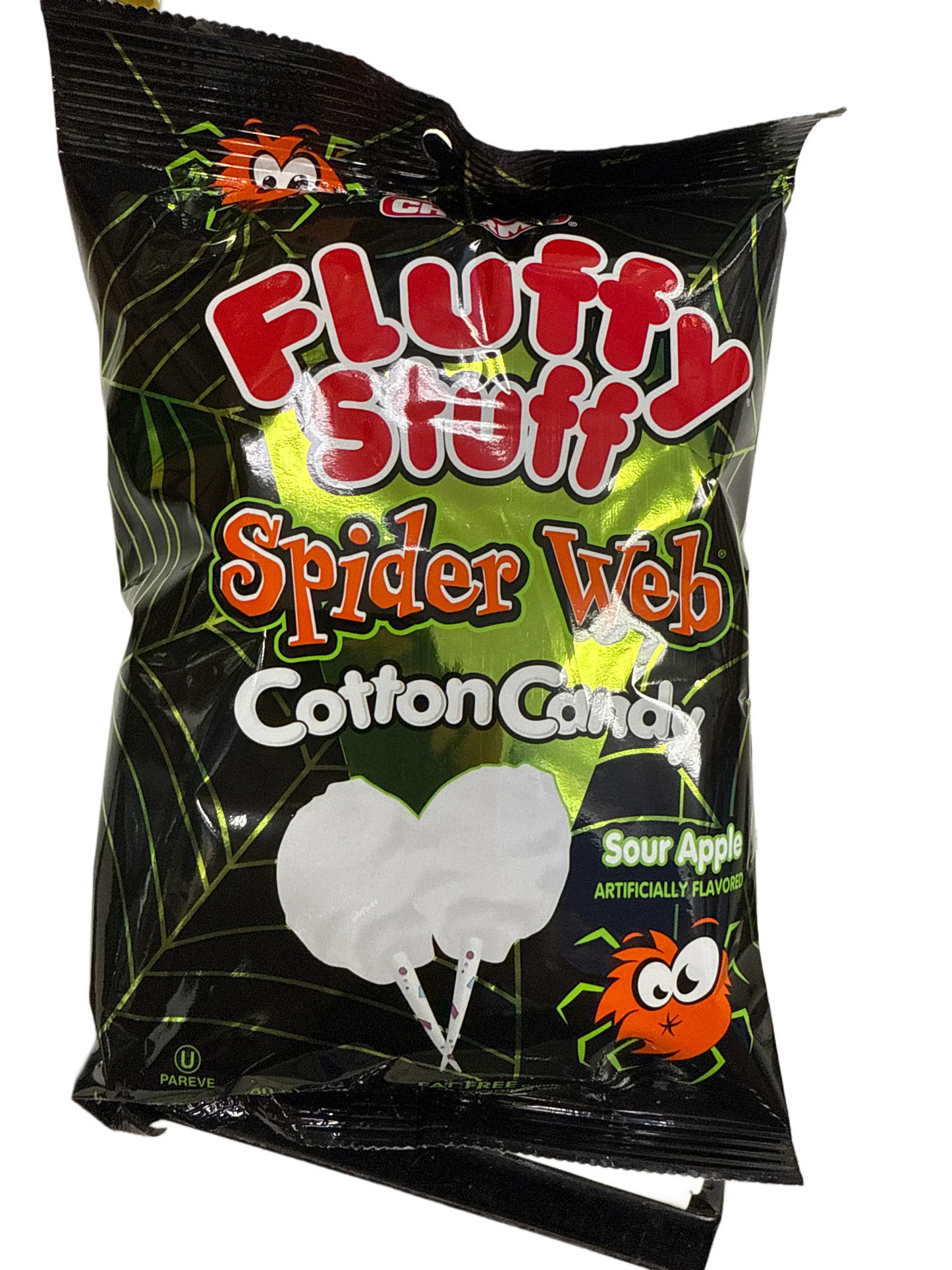 Charms Halloween Spiders Web Cotton Candy Sour Apple Flavour 60G - U.S Edition