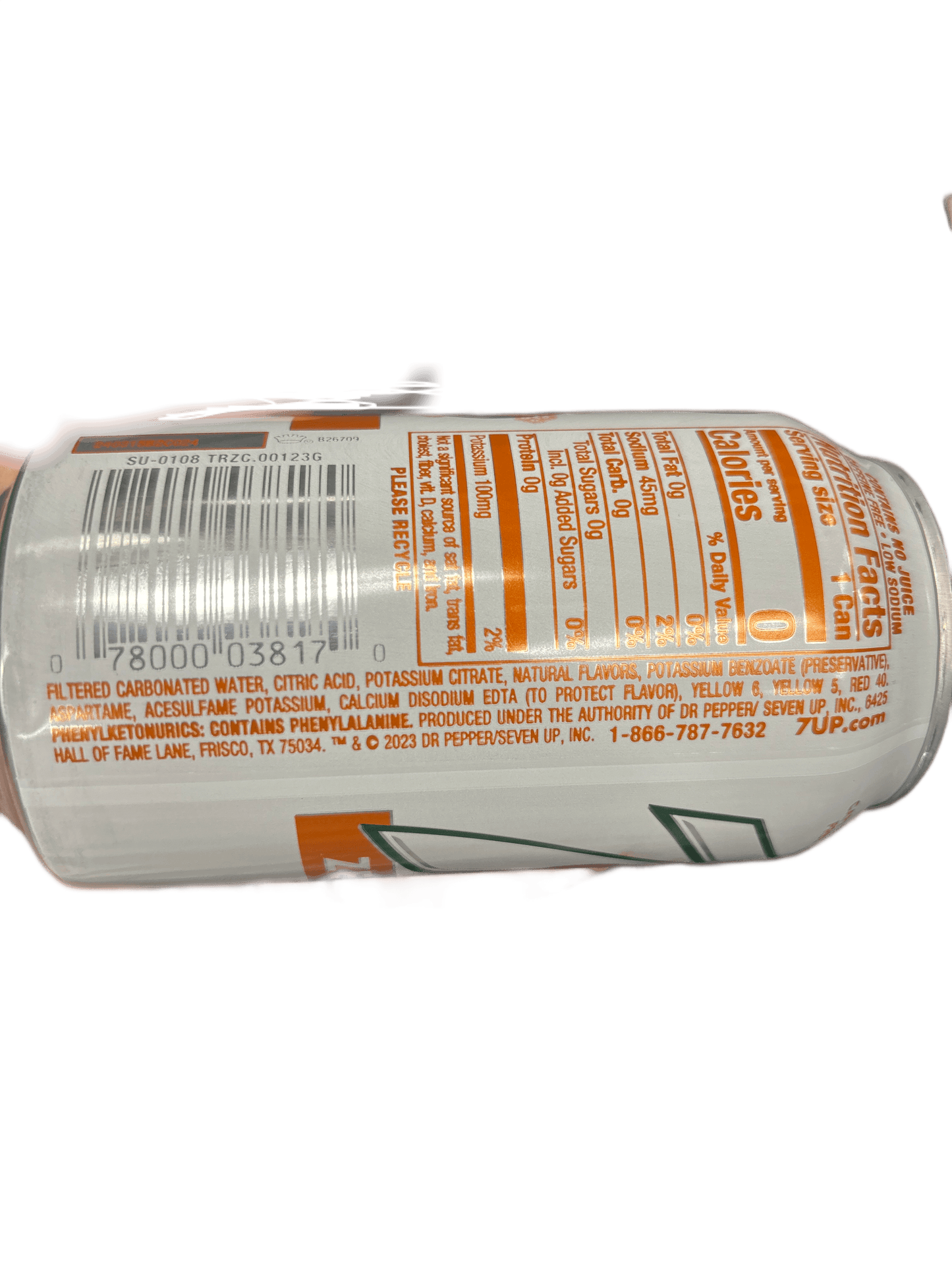 7UP Zero Sugar Tropical Soda 12OZ