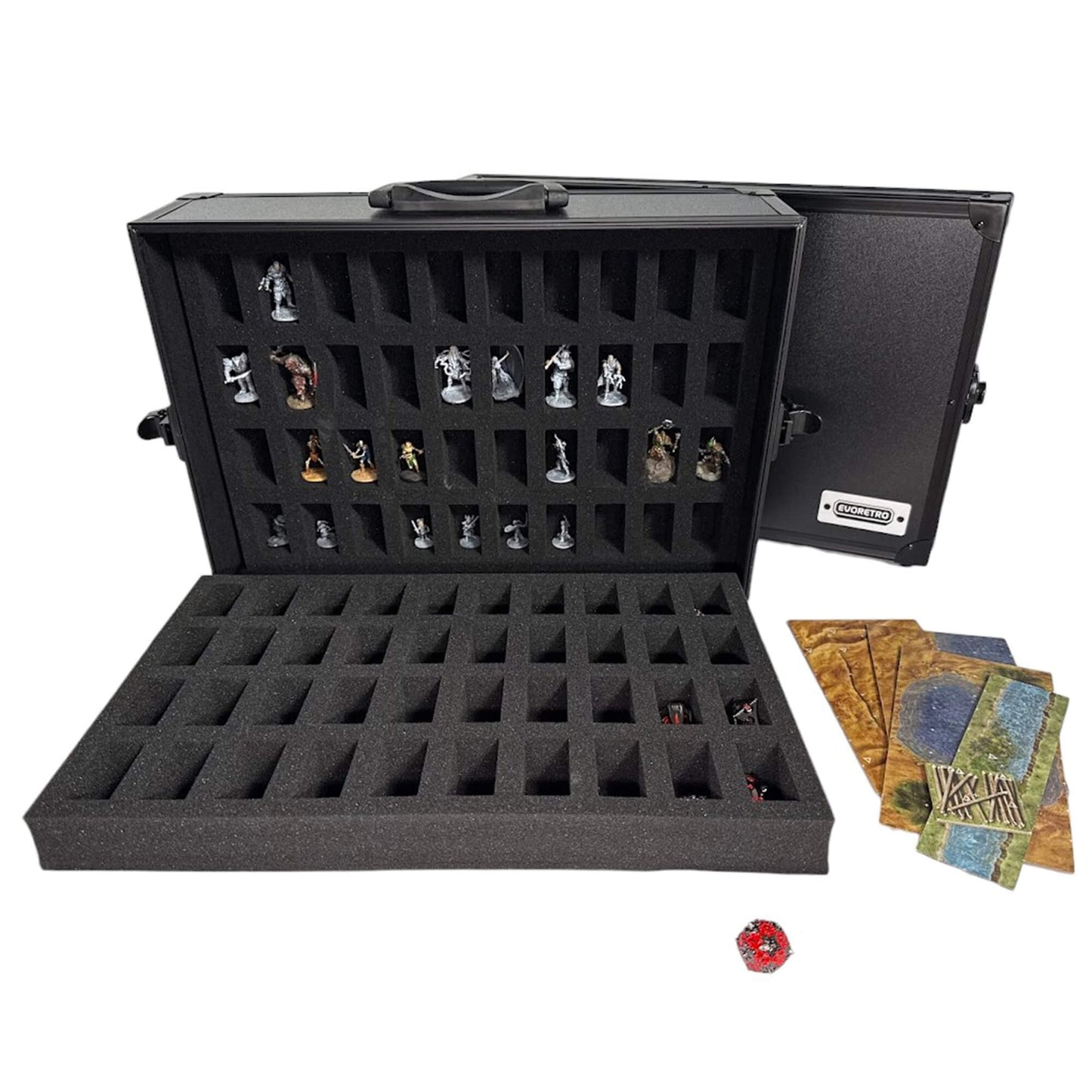 80 - Slot Miniature Storage Case with Customizable Foam - Jack Righteous