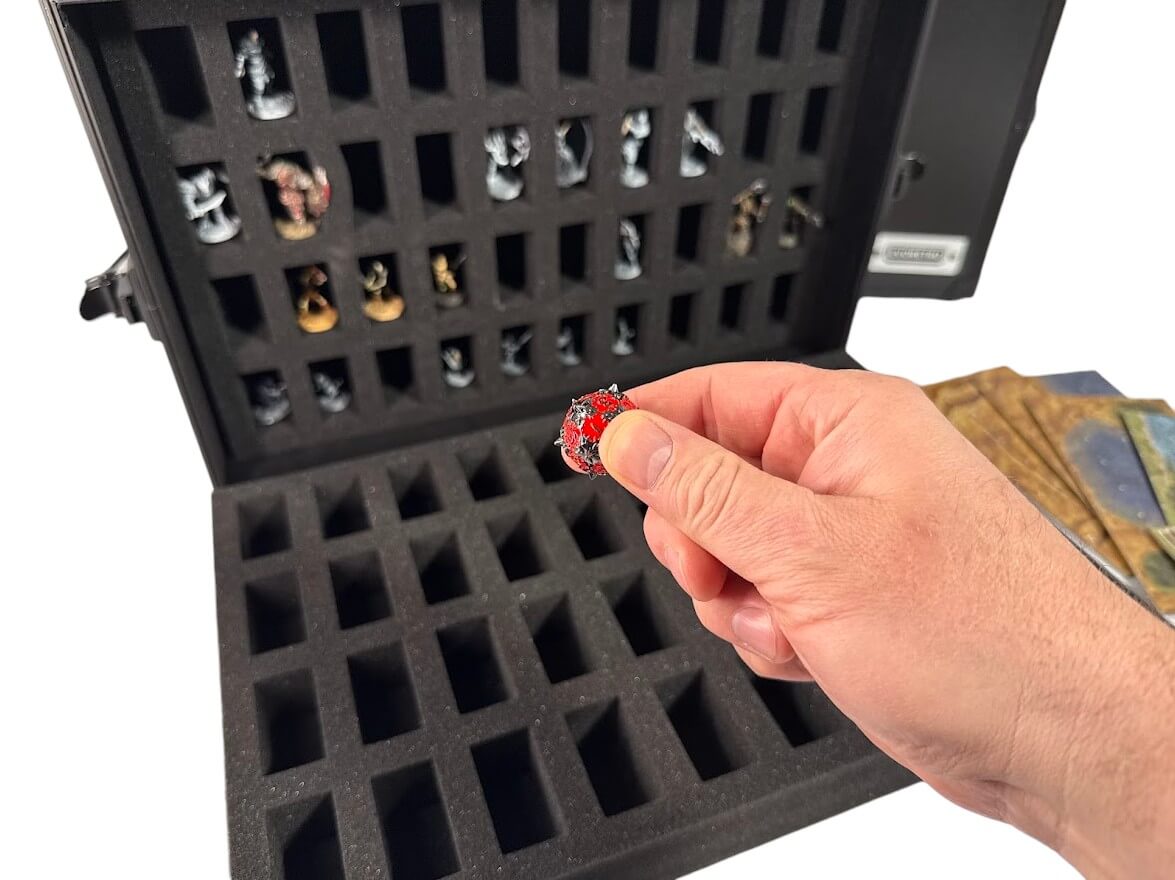 80 - Slot Miniature Storage Case with Customizable Foam - Jack Righteous