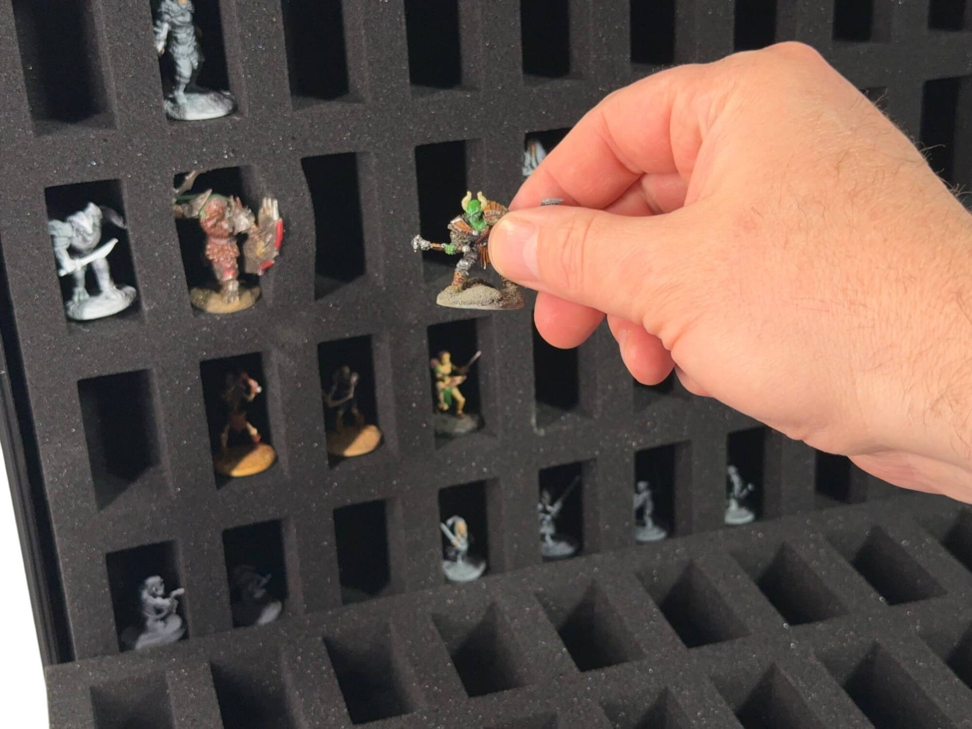 80 - Slot Miniature Storage Case with Customizable Foam - Jack Righteous