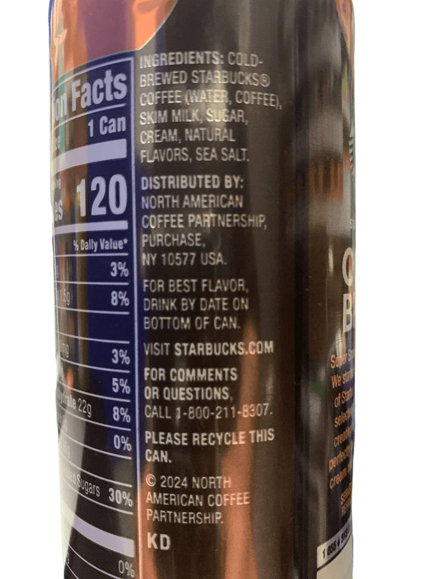 Starbucks Cold Brew Salted Caramel Cream 325ML - U.S Edition