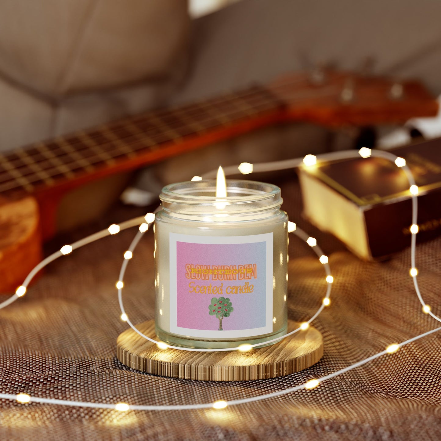 Scented Coconut Apricot Candles (4oz, 9oz)