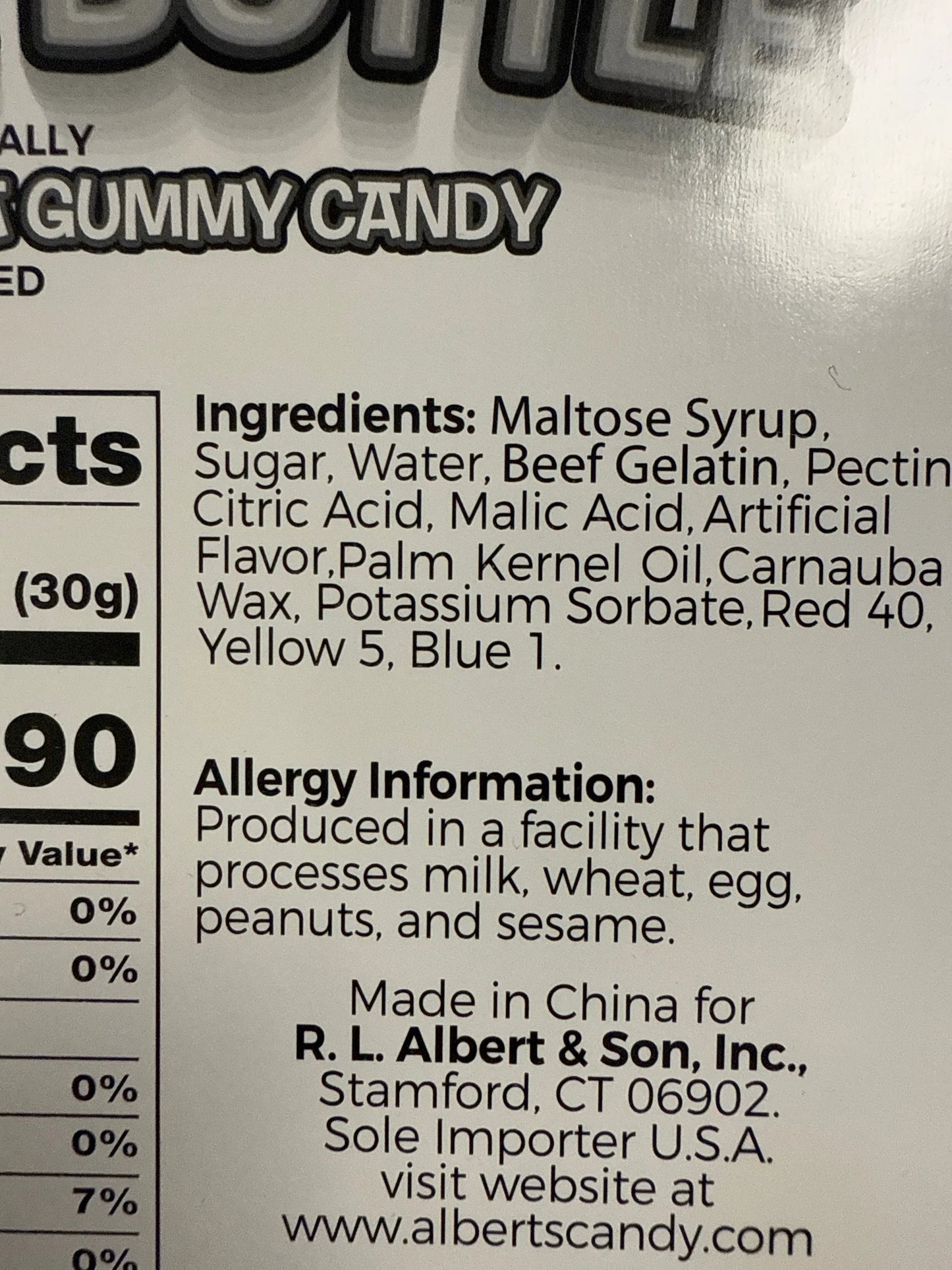 Super Gummy Cola Candy 150G - U.S Edition