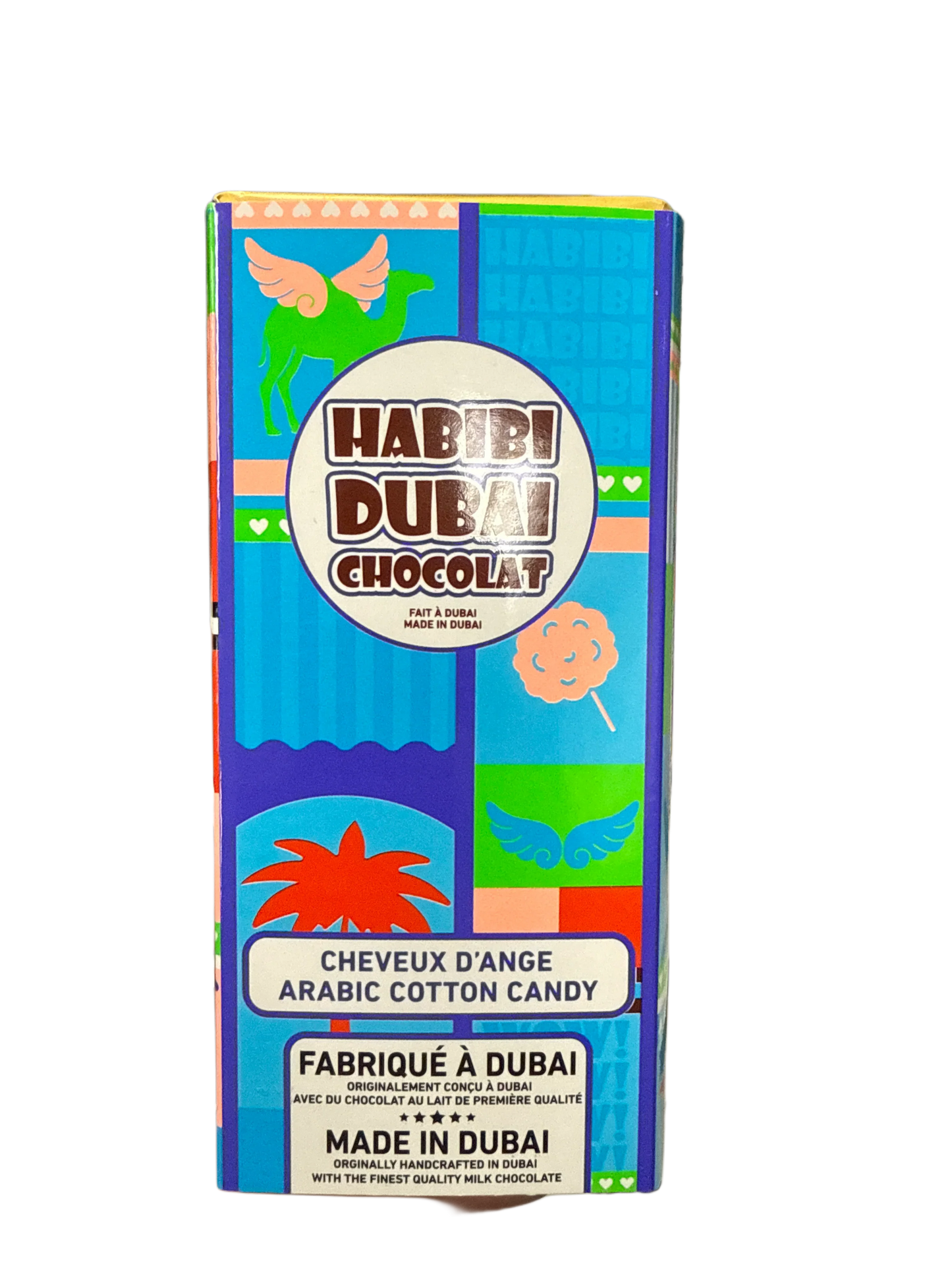 Habibi Dubai Arabic Cotton Candy Chocolate 200G - Dubai Edition