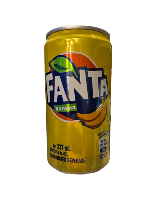 Fanta Banana Flavoured Can 237ML - Trinidad and Tobago Edition