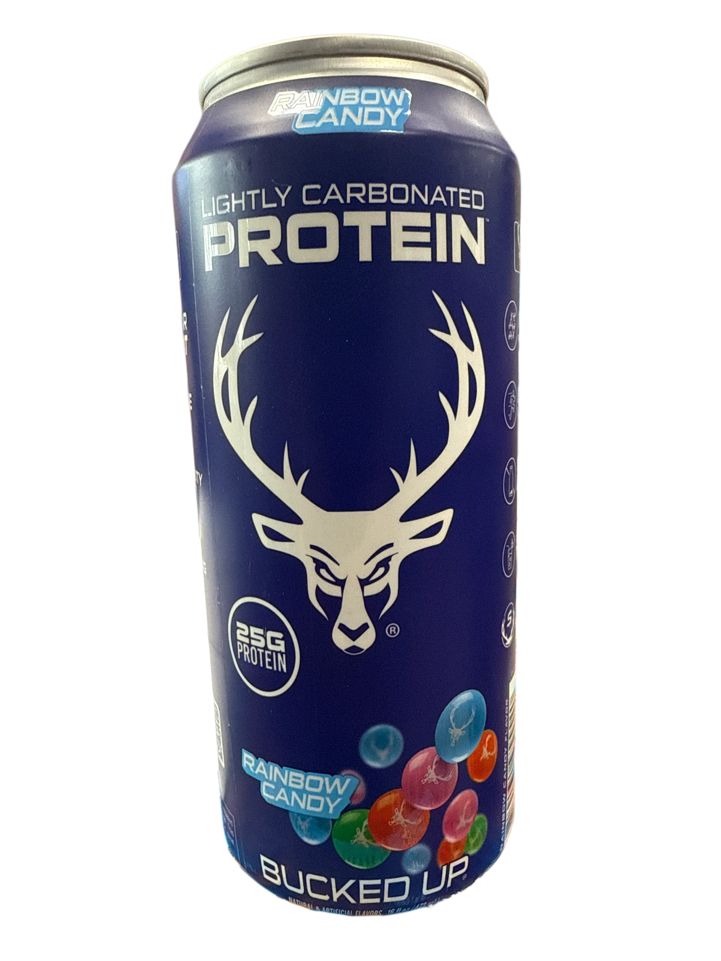 Bucked Up Lightly Carbonated Protein Rainbow Candy Flavoured 473ML - U.S Edition