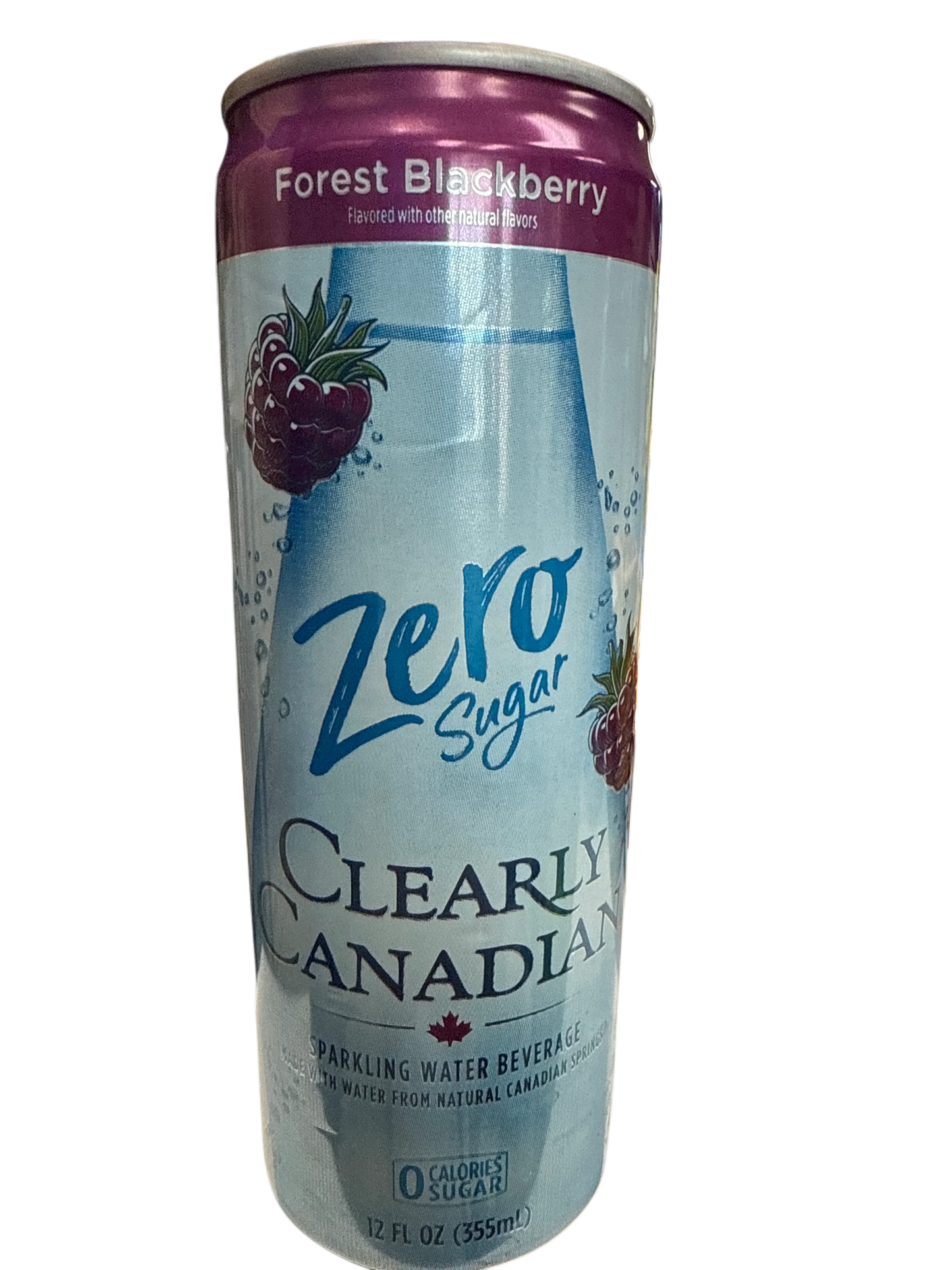 Clearly Canadian Zero Sugar Forest Blackberry Flavour 355ML - Canadian Edition