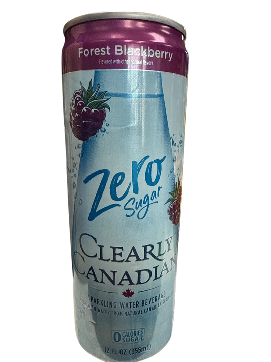 Clearly Canadian Zero Sugar Forest Blackberry Flavour 355ML - Canadian Edition