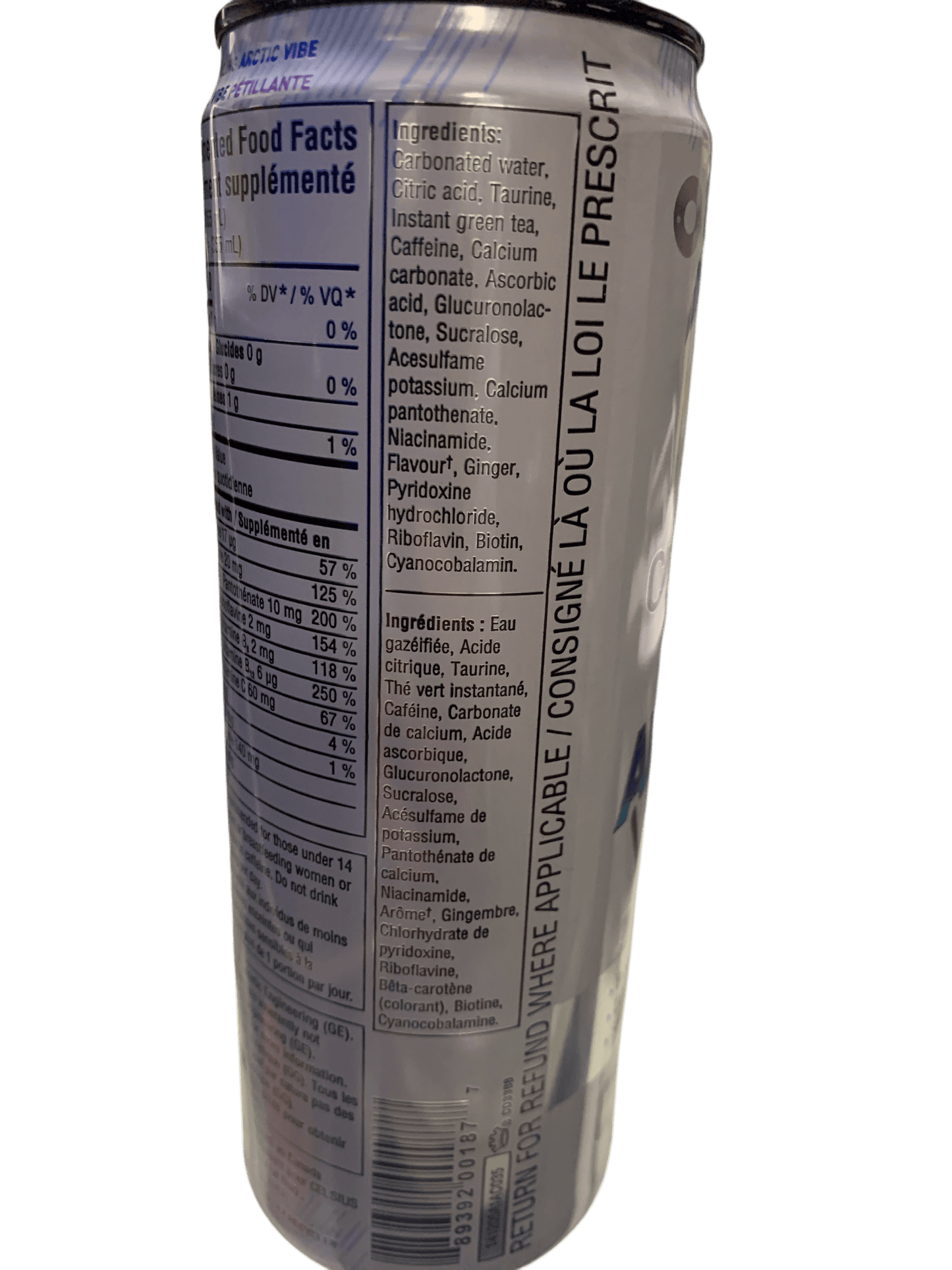 Celsius Arctic Vibe Zero Sugar Energy Drink 355ML - Canadian Edition