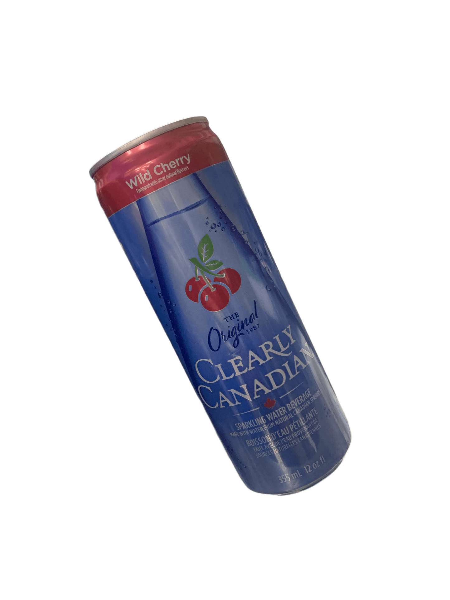 Clearly Canadian Sparkling Wild Cherry Cans 355ML - Canadian Edition