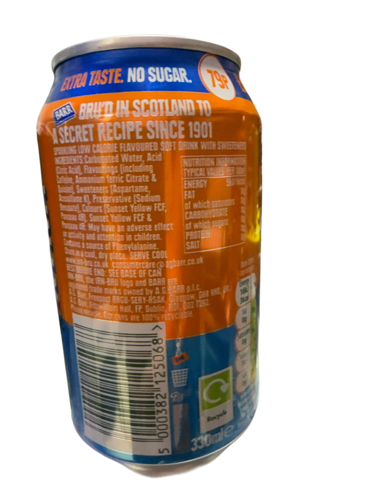 IRN BRU Xtra Nessie Nectar Flavour 355ML - U.K Edition